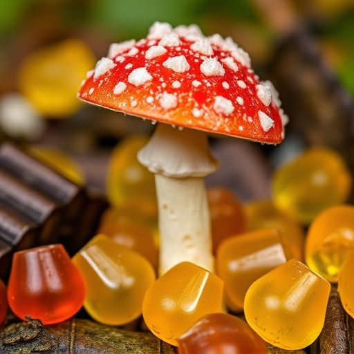 Amanita Magic Mushroom Gummies Close-Up