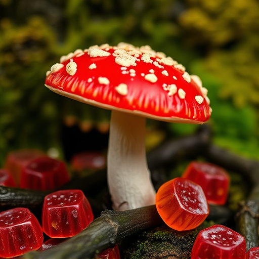 Amanita Magic Mushroom Gummies Close-Up