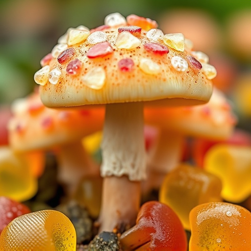 Amanita Magic Mushroom Gummies Close-Up
