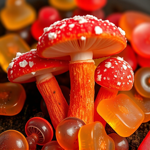 Amanita Magic Mushroom Gummies Close-Up