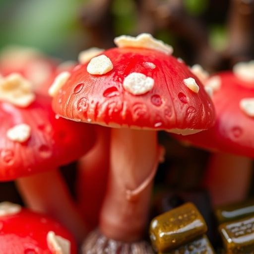 Amanita Magic Mushroom Gummies Close-Up