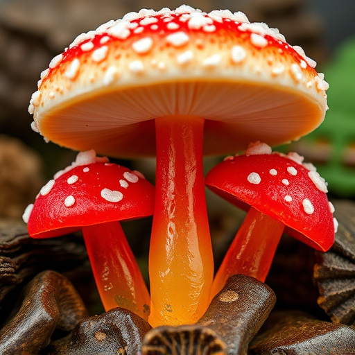 Amanita Magic Mushroom Gummies Close-Up