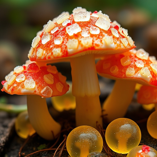 Amanita Magic Mushroom Gummies Close-Up