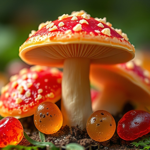 Amanita Magic Mushroom Gummies Close-Up