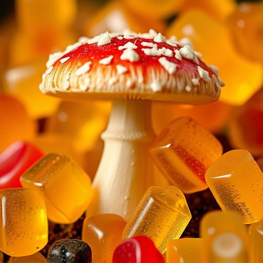 Amanita Magic Mushroom Gummies Close-Up