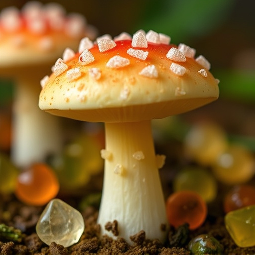 Amanita Magic Mushroom Gummies Close-Up