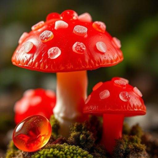 Amanita Magic Mushroom Gummies Close-Up
