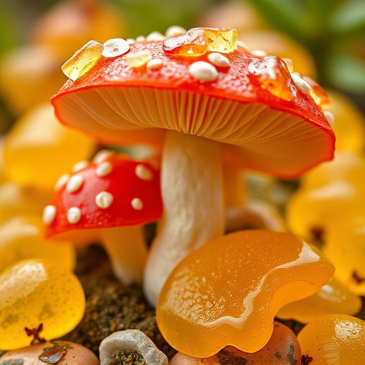 Amanita Magic Mushroom Gummies Close-Up