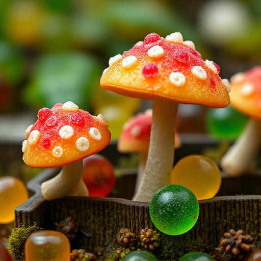 Amanita Magic Mushroom Gummies Close-Up