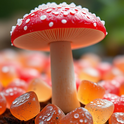 Amanita Magic Mushroom Gummies Close-Up