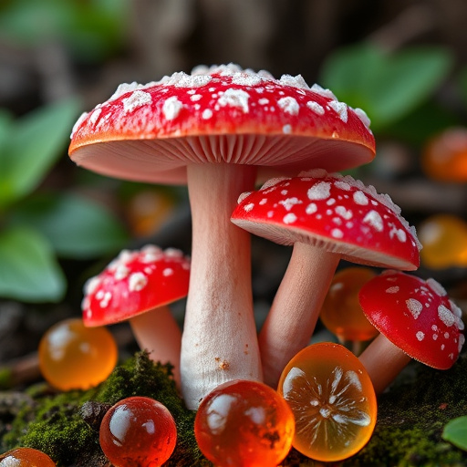 Amanita Magic Mushroom Gummies Close-Up
