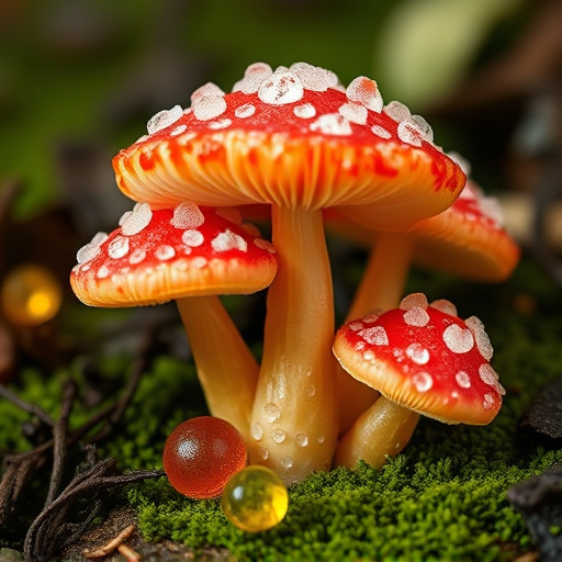 Amanita Magic Mushroom Gummies Close-Up