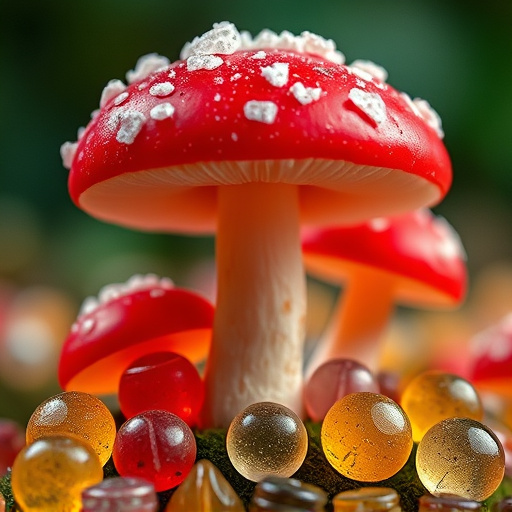 Amanita Magic Mushroom Gummies Close-Up