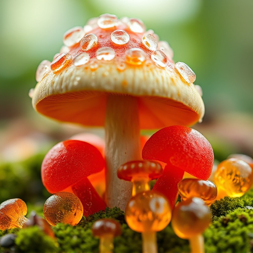 Amanita Magic Mushroom Gummies Close-Up