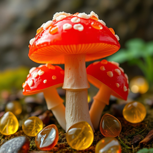 Amanita Magic Mushroom Gummies Close-Up