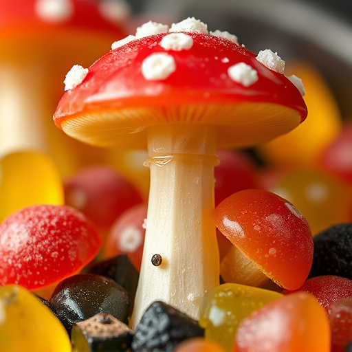 Amanita Magic Mushroom Gummies Close-Up