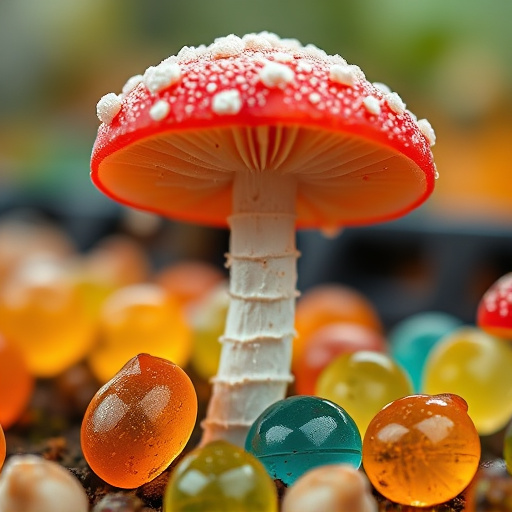 Amanita Magic Mushroom Gummies Close-Up