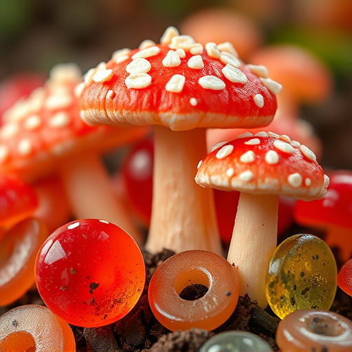 Amanita Magic Mushroom Gummies Close-Up