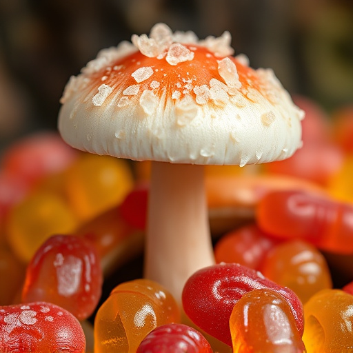 Amanita Magic Mushroom Gummies Close-Up