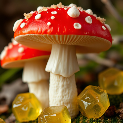 Amanita Magic Mushroom Gummies Close-Up