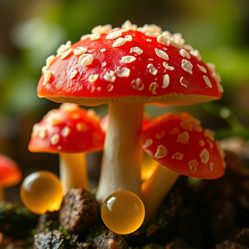 Amanita Magic Mushroom Gummies Close-Up