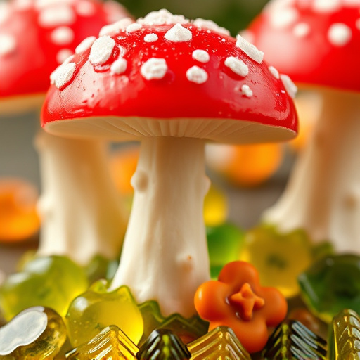 Amanita Magic Mushroom Gummies Close-Up