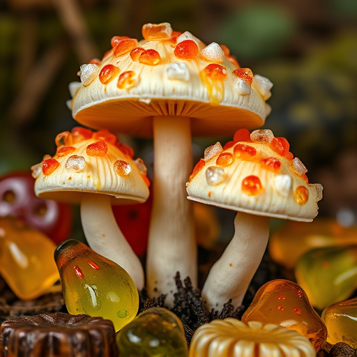 Amanita Magic Mushroom Gummies Close-Up