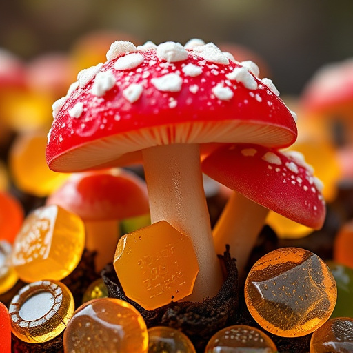 Amanita Magic Mushroom Gummies Close-Up