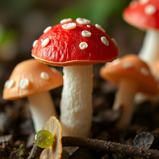 Amanita Magic Mushroom Gummies Close-Up