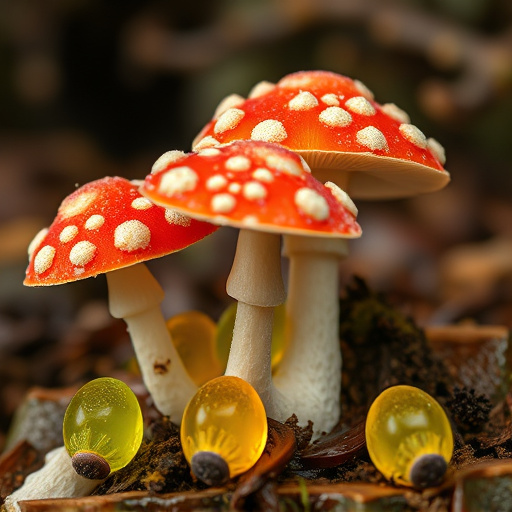 Amanita Magic Mushroom Gummies Close-Up