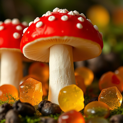 Amanita Magic Mushroom Gummies Close-Up