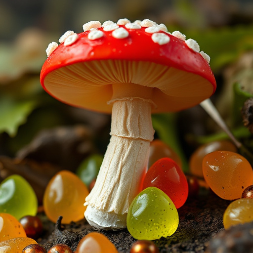 Amanita Magic Mushroom Gummies Close-Up