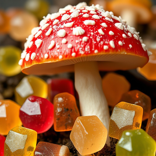 Amanita Magic Mushroom Gummies Close-Up
