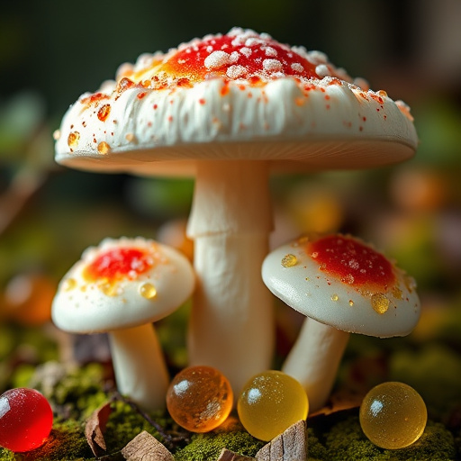 Amanita Magic Mushroom Gummies Close-Up