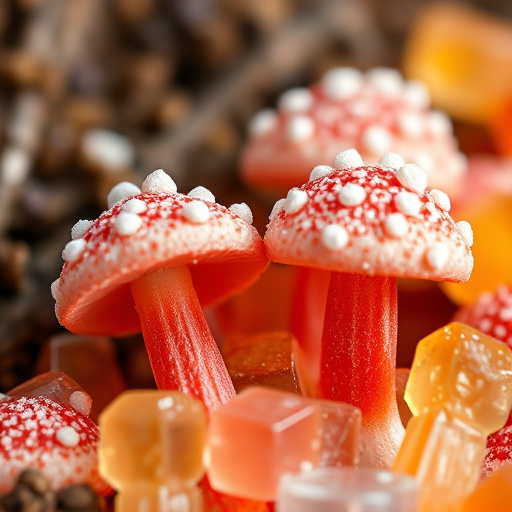 Amanita Magic Mushroom Gummies Close-Up