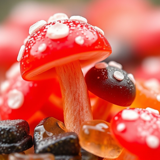 Amanita Magic Mushroom Gummies Close-Up