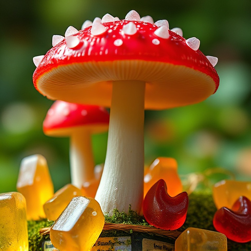 Amanita Magic Mushroom Gummies Close-Up