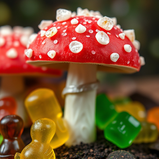 Amanita Magic Mushroom Gummies Close-Up