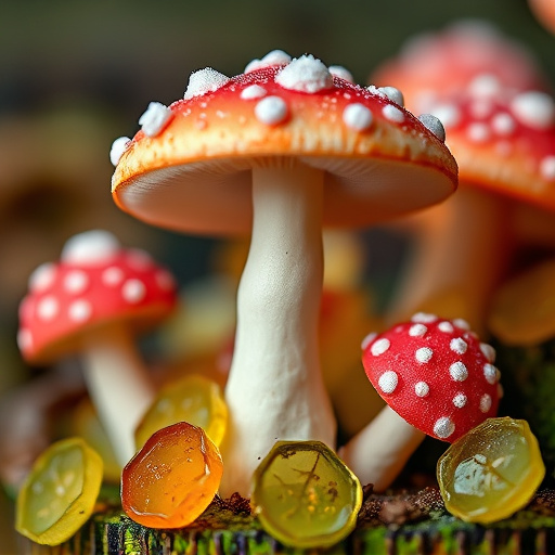 Amanita Magic Mushroom Gummies Close-Up
