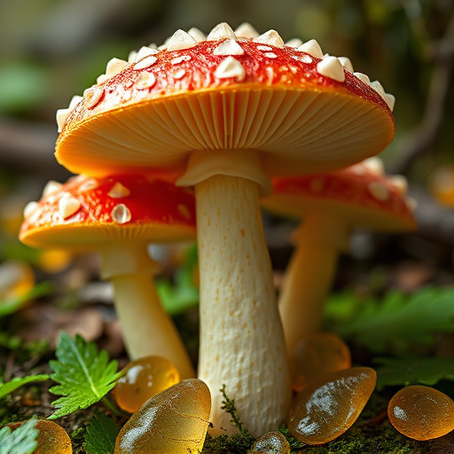 Amanita Magic Mushroom Gummies Close-Up