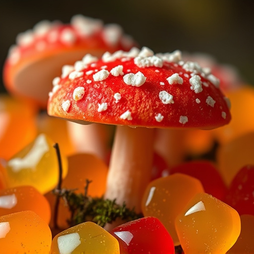 Amanita Magic Mushroom Gummies Close-Up