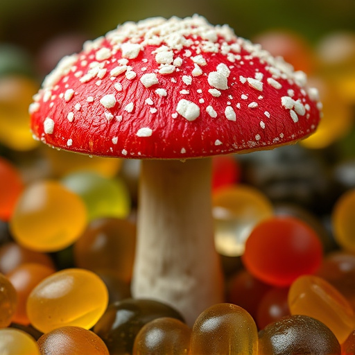 Amanita Magic Mushroom Gummies Close-Up