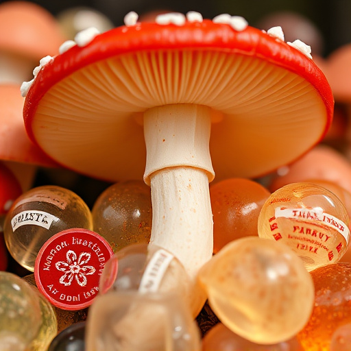 Amanita Magic Mushroom Gummies Close-Up