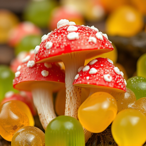 Amanita Magic Mushroom Gummies Close-Up