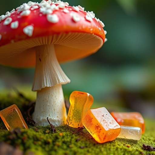 Amanita Magic Mushroom Gummies Close-Up