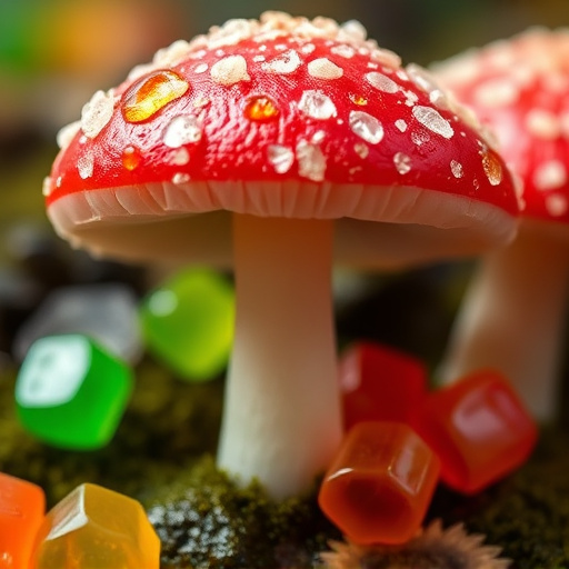 Amanita Magic Mushroom Gummies Close-Up