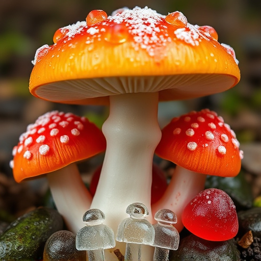 Amanita Magic Mushroom Gummies Close-Up
