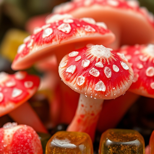Amanita Magic Mushroom Gummies Close-Up