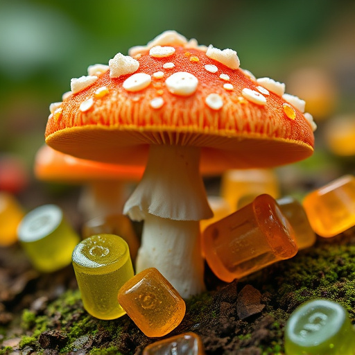 Amanita Magic Mushroom Gummies Close-Up