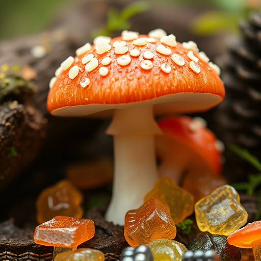Amanita Magic Mushroom Gummies Close-Up
